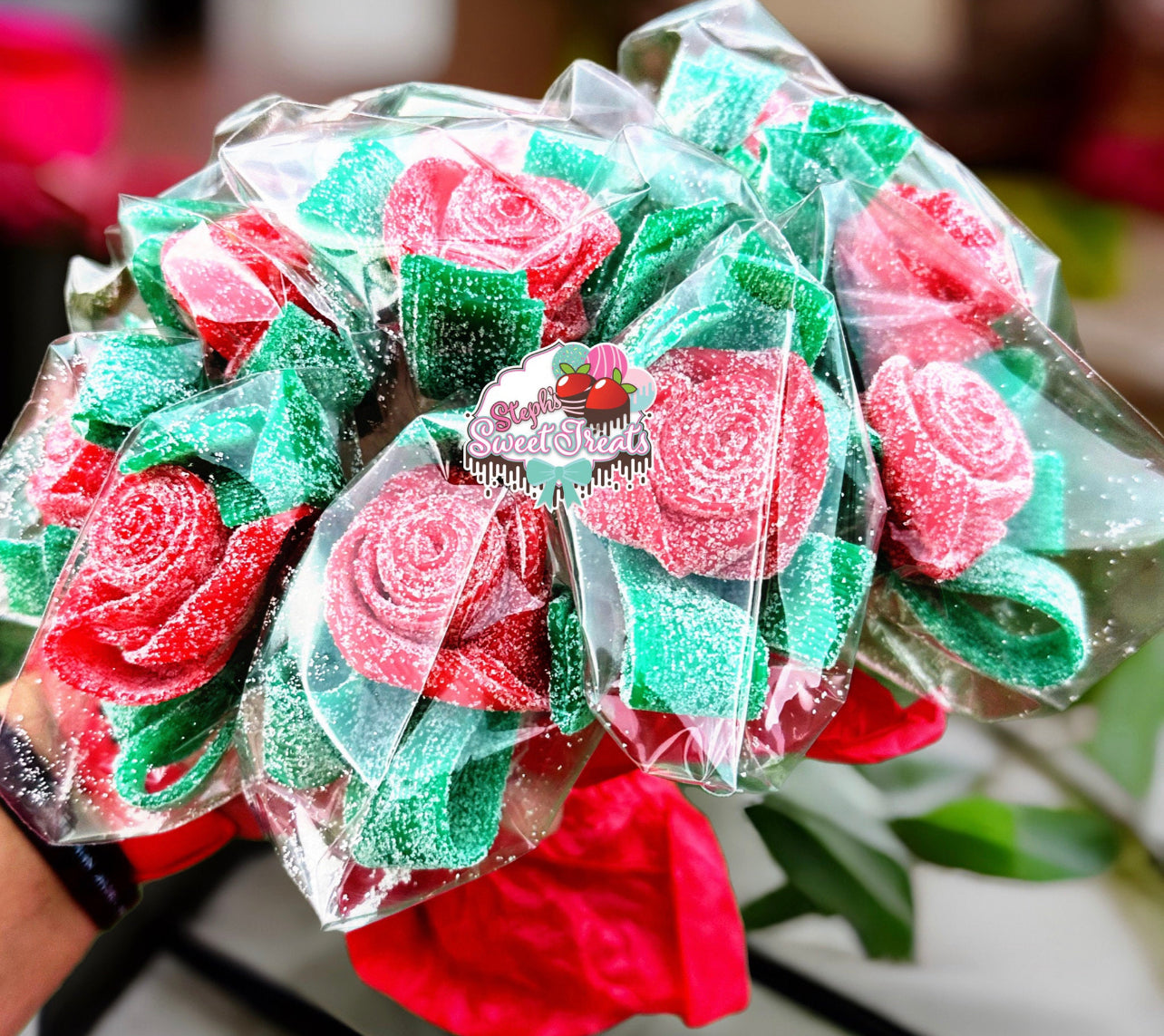 Sour Belt Rose Bouquet, 12 Count