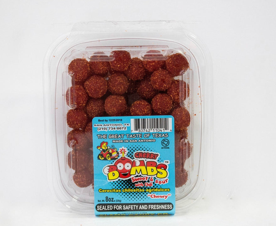 Alamo Candy Cherry Bombs Tub, 8 Oz.