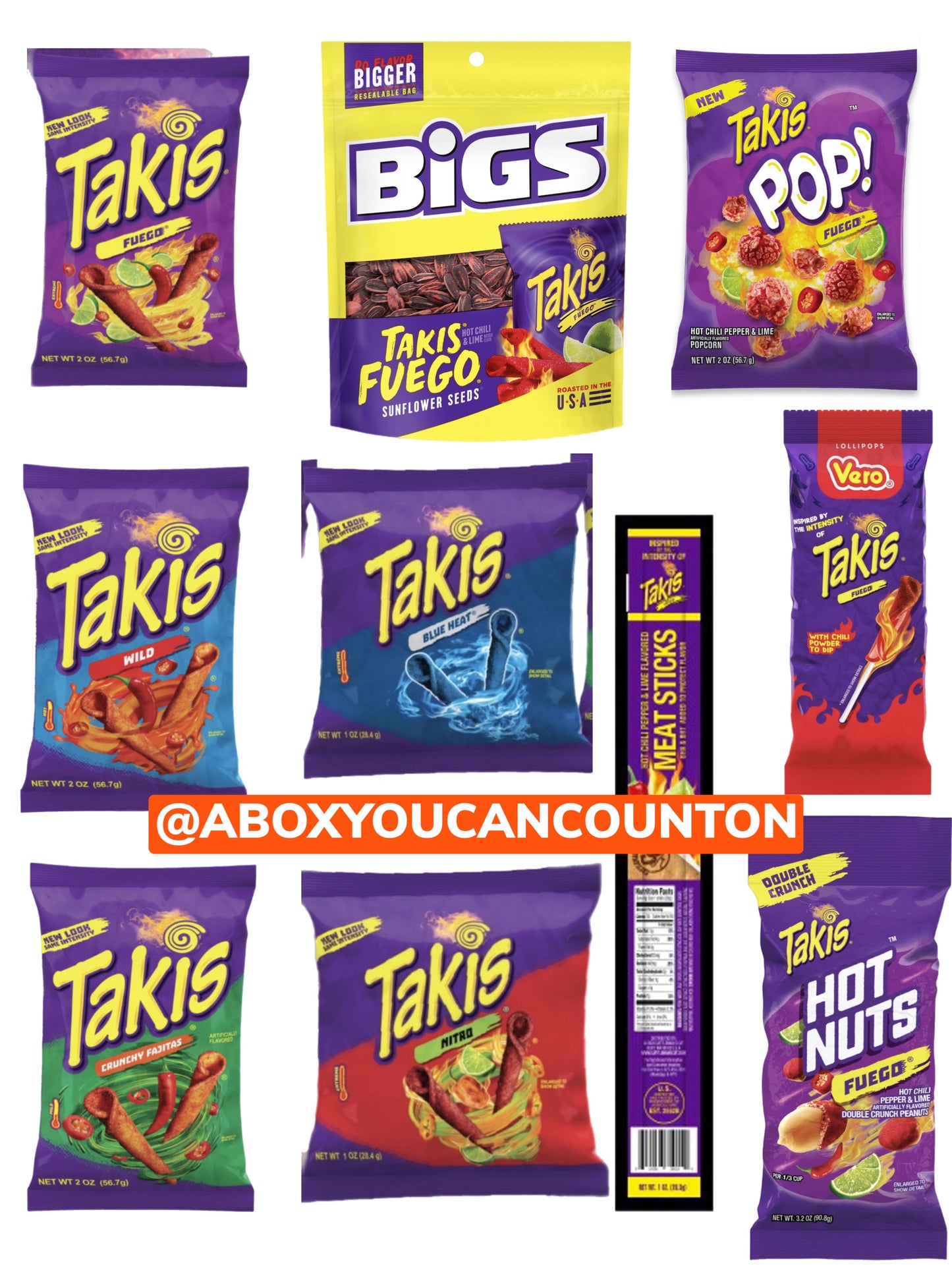 Takis Gift Box Takis Set Ultimate Package for a Takis Lover- Includes 10 Items