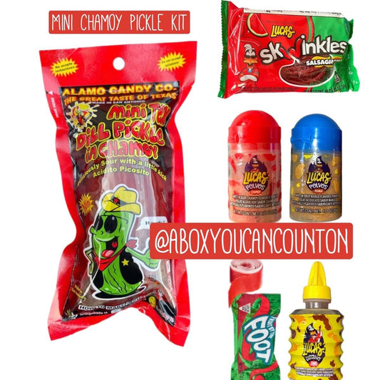 Chamoy Pickle Kit 2 Pack 2 Pickles- Ultimate Package with 3 Salsagheti – A  Box You Can Count On