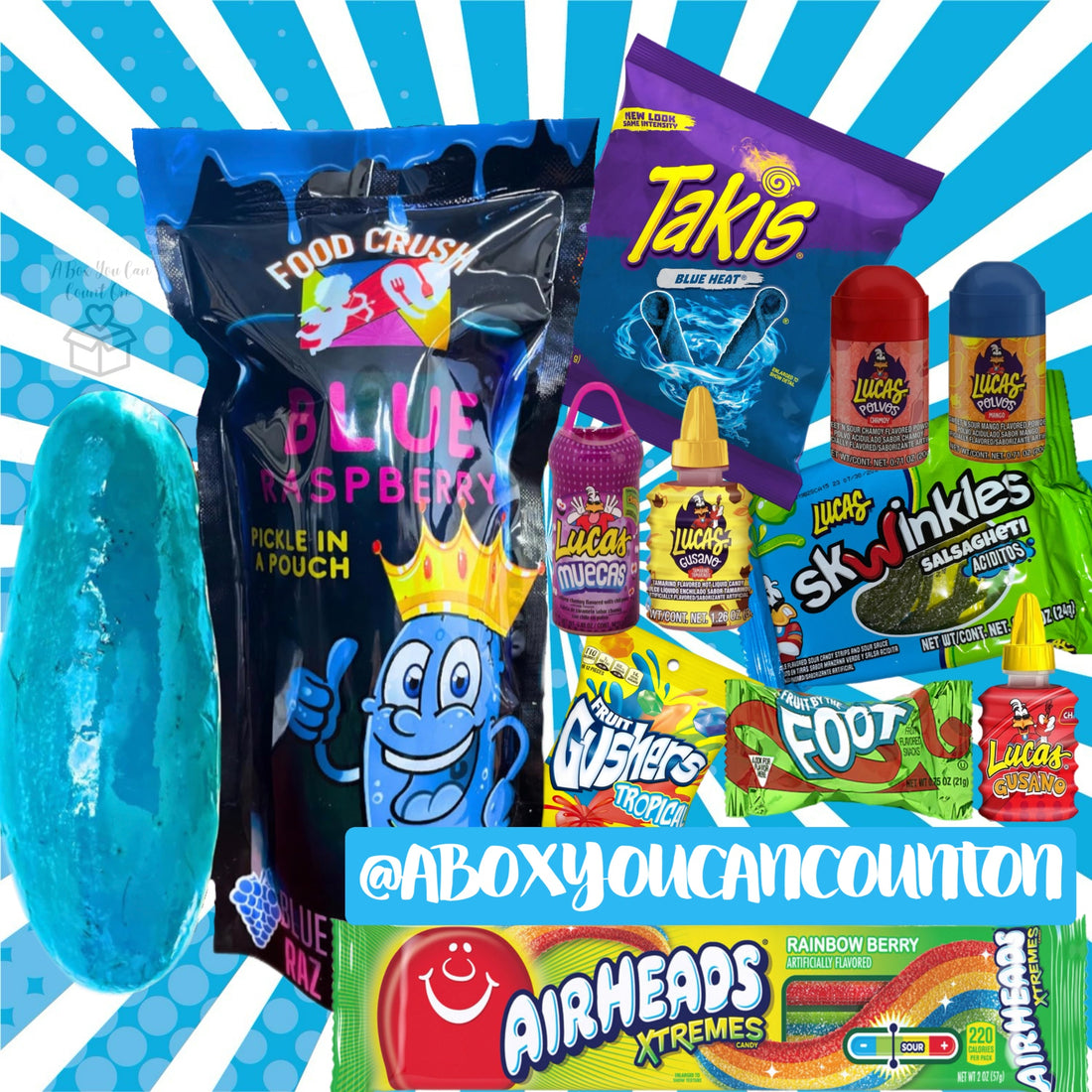 Blue Raspberry Pickle Kit- 11 Items Included – A Box You Can Count On