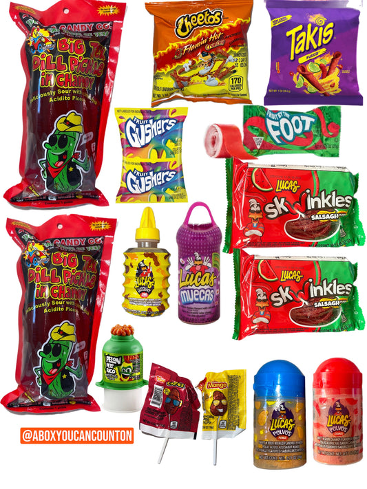 Chamoy Pickle Kit-Ultimate Package Includes 2 Big Tex Alamo Candy Co Pickles-15 Items Total